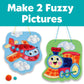 Creativity For Kids Pom Pom Pictures: Transportation - Train And Plane - Preschool Learning Activity, Sensory Toys For Toddlers Ages 3-4+