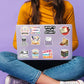 Writer Stickers,50 Pcs Love Reading Aesthetic Waterproof Stickers,Vinyl Stickers For Students, Bookish Gifts Stickers For Bookis