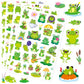 Frog Stickers Summer Spring Happy Honey Frog Decal Sticker 760 Counts Party Cute Gifts Goodie Bags Decor School Reward Birthday Party Favors Water Bottle Sticker Laptop Invitation Decor