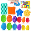 Sensory Fidget Toys For Kids Adults: 16 Pack Textured Silicone Worry Stones For Anxiety Relief, Sensory Stress Toy For Autism Ki