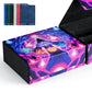 Uaono Card Storage Box For Mtg, Trading Card Deck Box Holds 1800+ With 6 Dividers, Leather Printing Magnetic Closure Card Storage Case Fits Tcg Ccg Sports Cards (Black, Mage)