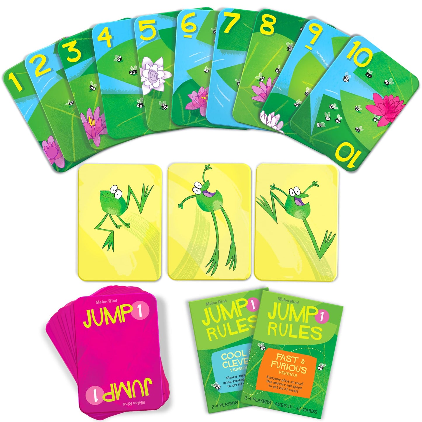 Melon Rind Math Game for Kids - Adding & Subtracting Card Game, Ages 5+, Cardstock, Quick Screenless Activity