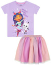 Dreamworks Gabby'S Dollhouse Girls Shirt And Tutu Skirt | Party Outfit | Girls Shirt And Glitter Skirt | Purple 8
