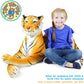 Viahart Rohit The Orange Bengal Tiger - 46 Inch (Tail Measurement Not Included) Big Stuffed Animal Plush Cat - By Tigerhart Toys