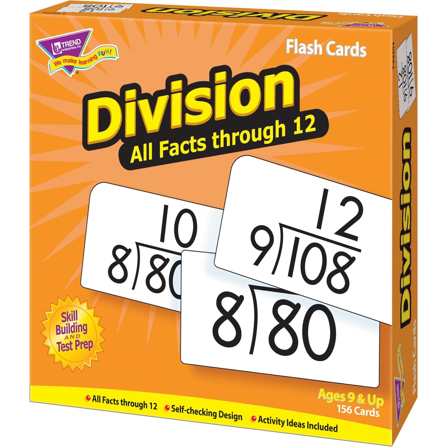 Trend Learning Card - Theme/Subject: Learning - Skill Learning: Division - 156 Pieces - 9+