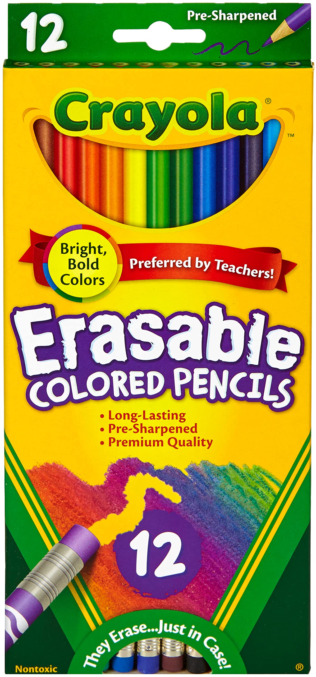 Bulk Buy: Crayola Erasable Colored Pencils 12/Pkg 68-4412 (3-Pack)