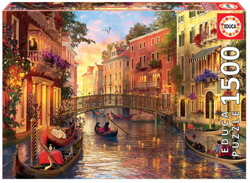 Educa Children'S 1500 Sunset In Venice Puzzle