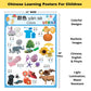 N/A/ Chinese Learning 10-Poster Set For Kids. Montessori-Inspired. Bilingual With Simplified Chinese, English, And Pinyin.
