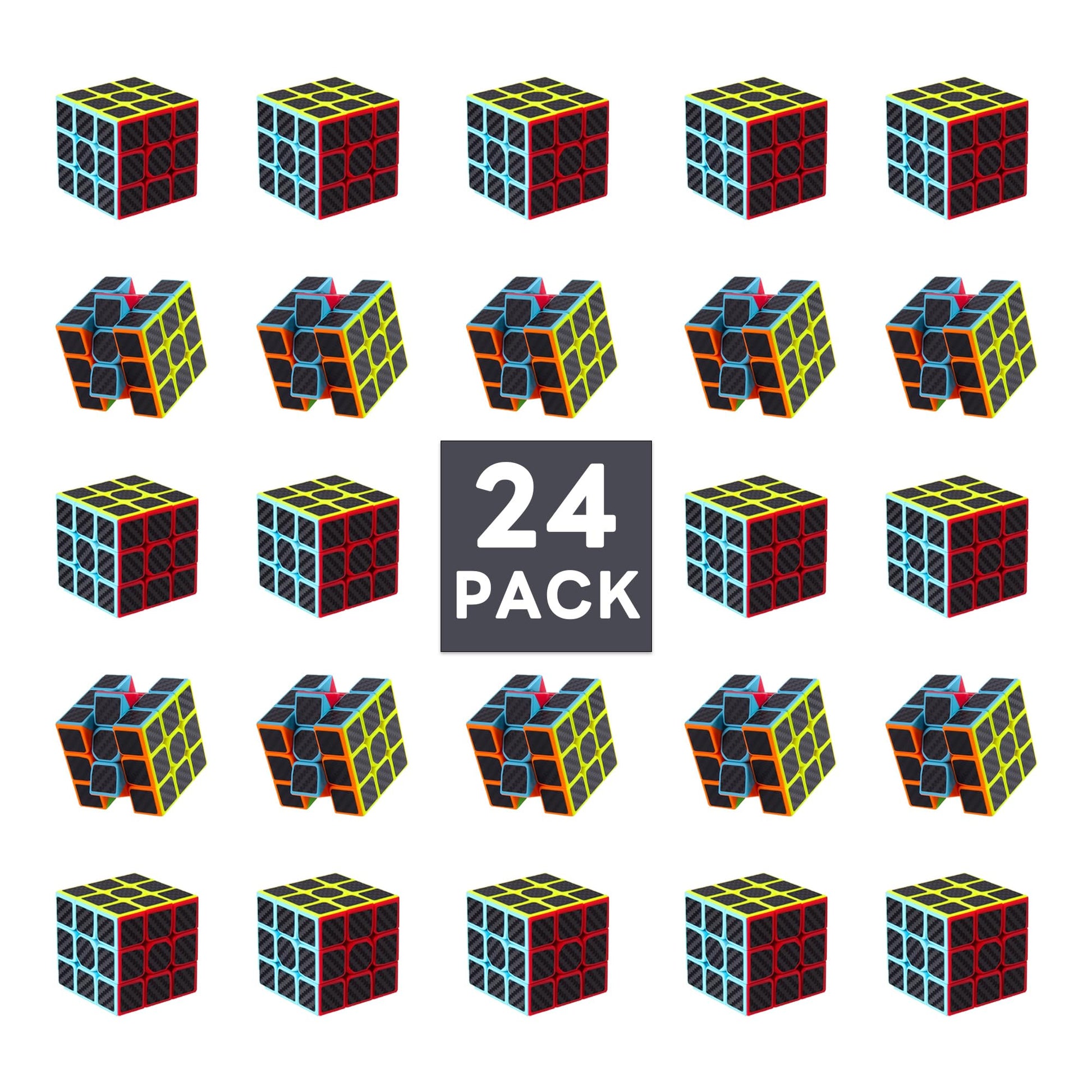 Generic 24 Pack 3Cm Mini Cube,Magic Puzzles, Puzzle Boxes,Magic Cube,Stress Relief Toys, Kids' Handheld Games Party Favors,Birth