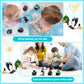 40PCS Family Mallard Rubber Duck 4 Assorted Rubber Ducks for Fun Bath Squirt Squeaker Duckies, School Classroom Present Bath Toy