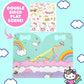 Hello Kitty Puffy Sticker Playset, Includes Over 50 Hello Kitty Reusable Book Stickers, Sanrio Sticker Book, Reusable Sticker Book, Hello Kitty Toys, Kids Stickers, Toddler Activity Book