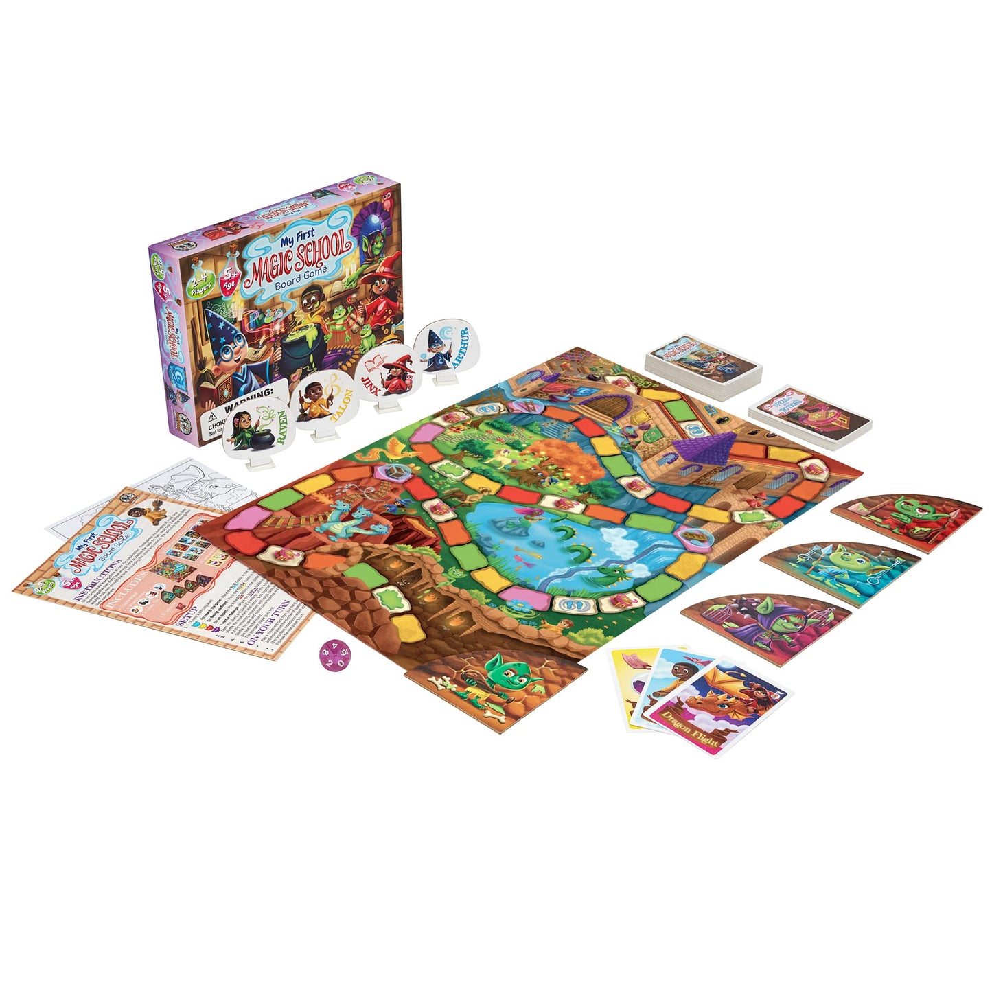 Jumping High Fives My First Magic School Board Game - A Magical Wizard Adventure Game For Kids Ages 5 And Up, Learn New Skills While Casting Spells And Racing Across The Enchanted Grounds