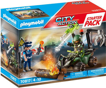 Playmobil Police Training Starter Pack, Model 70817, One Size, Colourful Plastic
