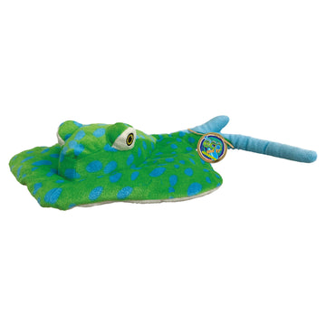 Ecobuddiez - Spotted Ray From Deluxebase. 16-Inch Sustainable Plush Animal From Recycled Materials, Eco-Friendly Soft Stuffed To
