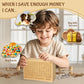 Bemaystar Money-Savings-Box:Cash Savings Box With $10000 $5000 $4000 $3000 $2000 $1000 $800 $500 Challenge Target, Piggy-Bank Fo
