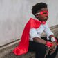 Everfan Black Polyester Satin Superhero Cape - Kids