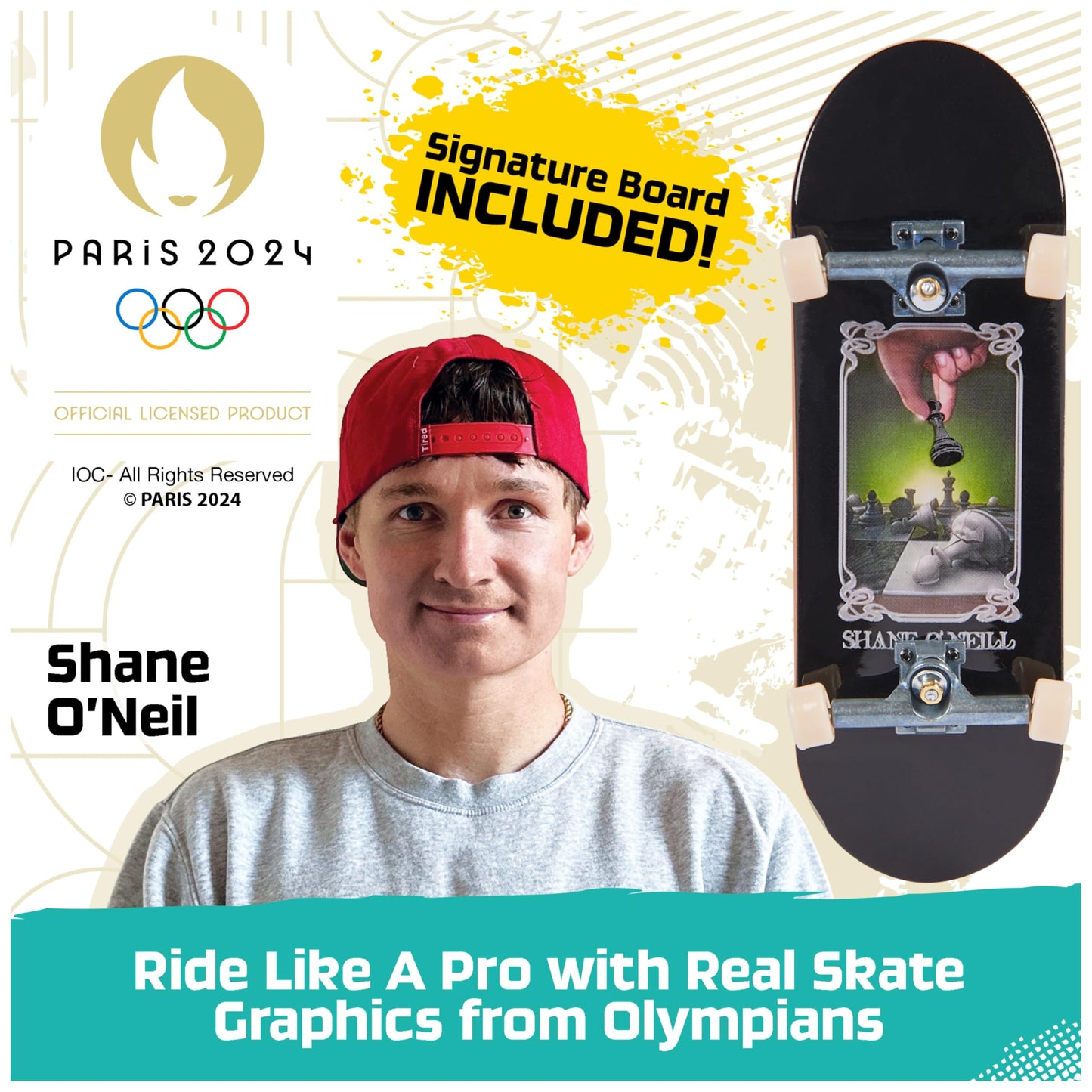 Tech Deck  Shane ONeills Olympic Games Paris 2024 Ramp Customizable X-Connect Park Creator Playset & limited availability Fingerboard  Kids Toy for Ages 6+