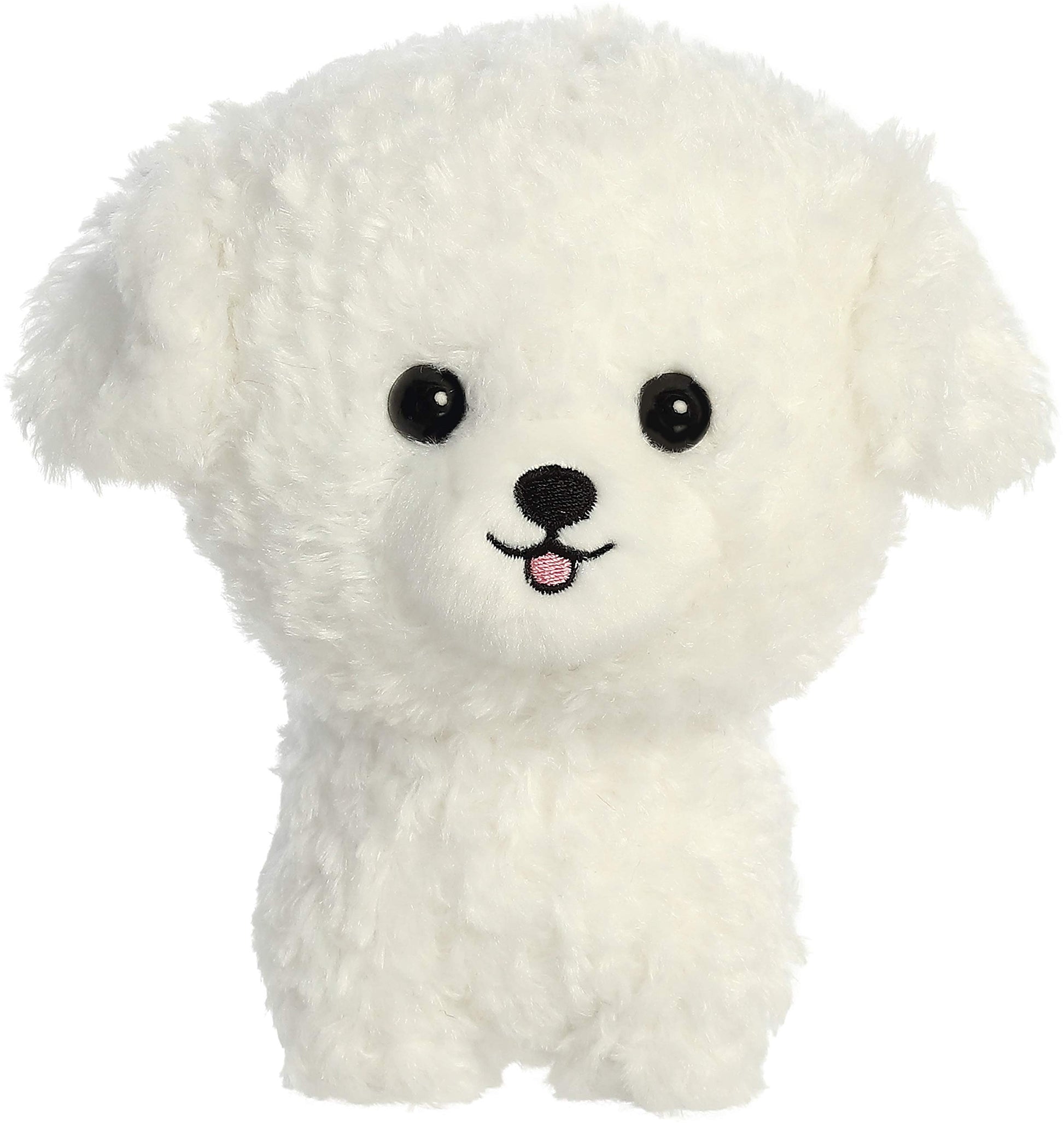 Aurora® Playful Teddy Pets™ Bichon Frise Stuffed Animal - Unique Design - Endless Play - White 6.5 Inches