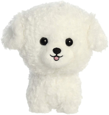 Aurora® Playful Teddy Pets™ Bichon Frise Stuffed Animal - Unique Design - Endless Play - White 6.5 Inches