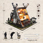 Model Kit mature-themed Miniature House Kit  Doll Houses Book Nook DIY Kit with Furniture and USB -LED Light  Bookshelf Miniature Scenes  Dollhouse Kits for mature-themeds  Children (Hunting-Cabin)