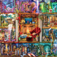 Buffalo Games 1000 Piece Jigsaw Puzzle - The Grand Fiction Library - Large Multicolor Cardboard - Model 12752