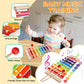 Montessori Baby Toys For 1+ Year Old - Sorting Stacking Learning Toys 6 To 12 Months, Wooden Building Blocks, Xylophone Musical,