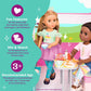 Glitter Girls - 14-inch Doll Breakfast Set - Play Food, Tea Kettle, & Table Setting Accessories - Toys for Kids Ages 3 and Up