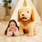 Ikasa Giant Golden Retriever Dog Stuffed Animal Plush Toy,23' Large Big Jumbo Puppy Soft Toys,Huge Size Cute Fluffy Plushy Fat Plushie,Gifts For Kid