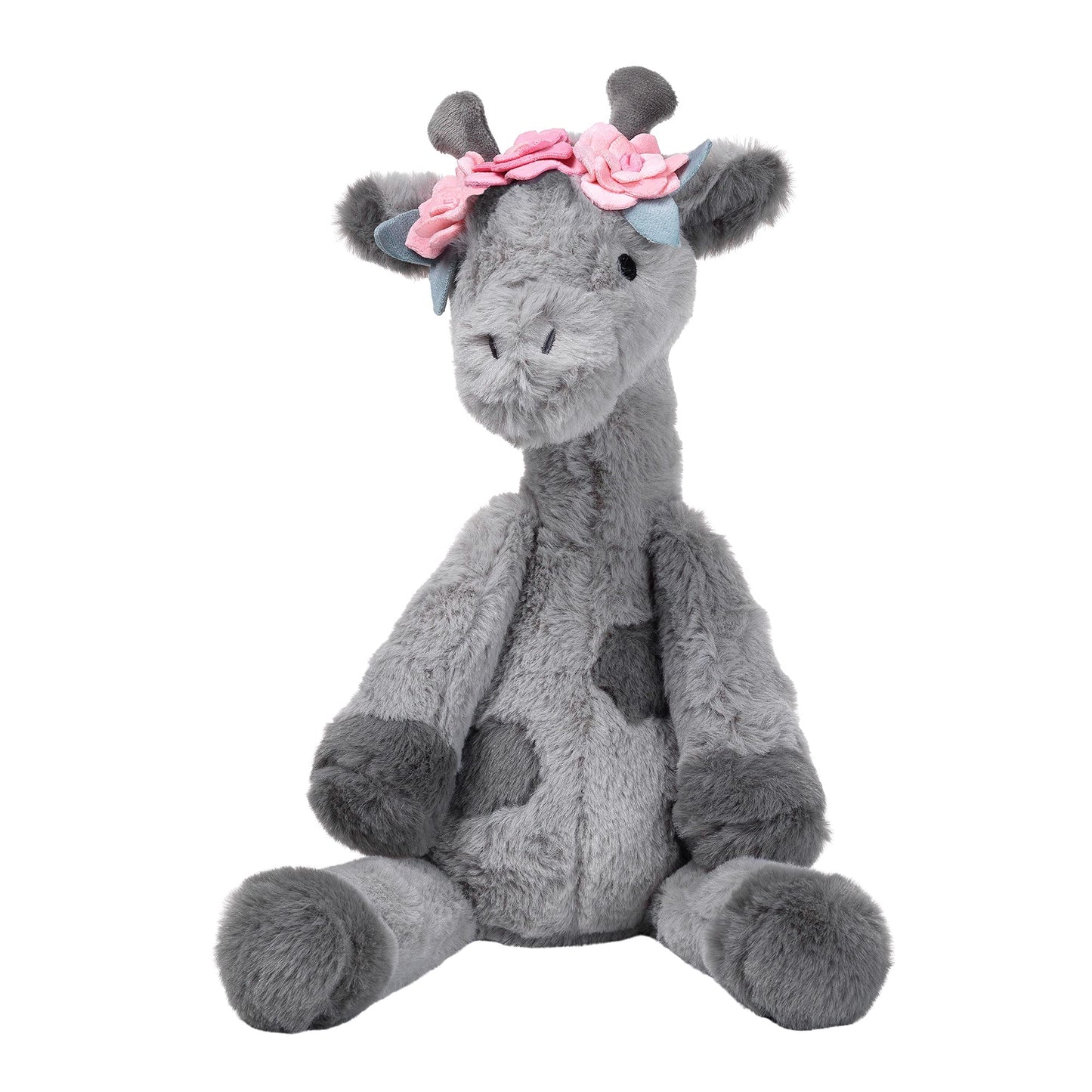 Lambs & Ivy Giraffe Plush Stuffed Animal Toy - Gray, 1 Count, Polyester Material
