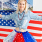 Red White And Blue Tutu 4Th Of July Costume Accessories Set Independence Day Costume Tutu Patriotic Costume Skirt For Women Inde