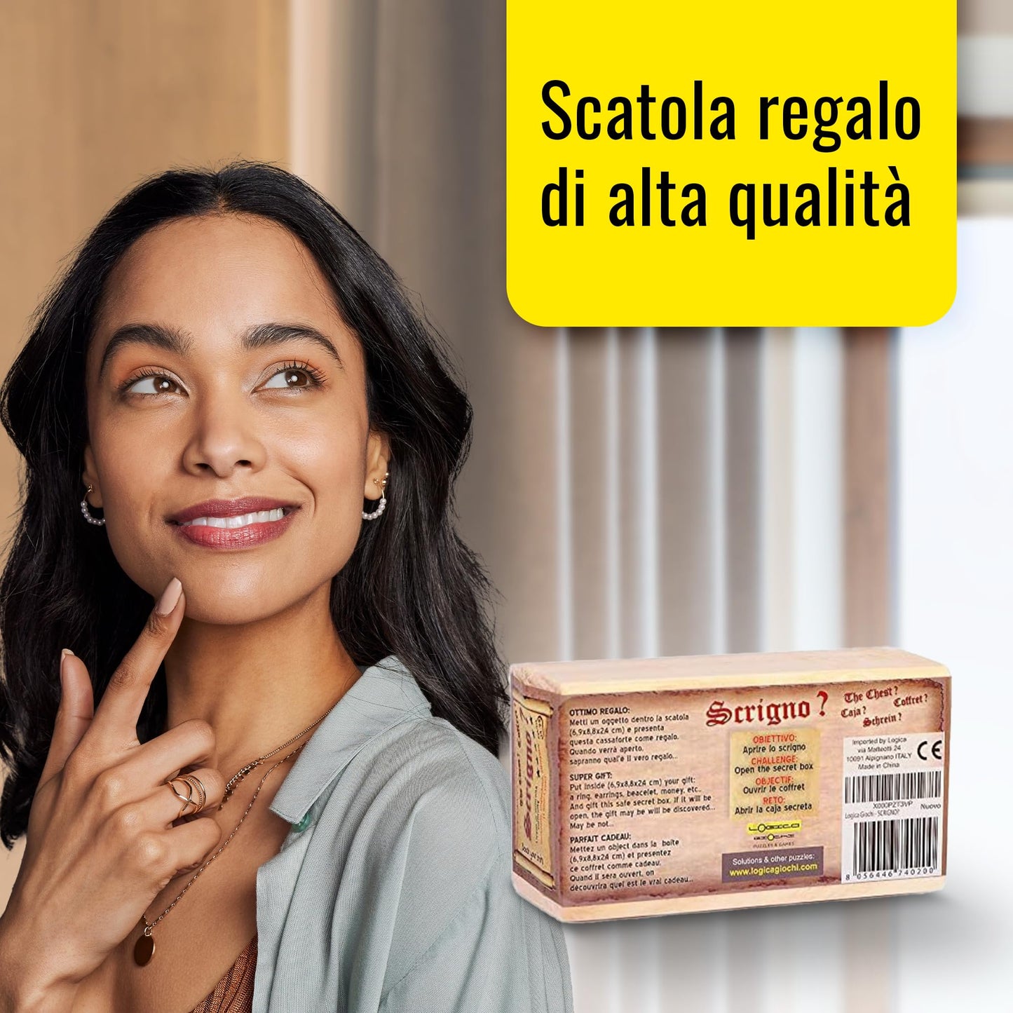 Logica Puzzles Art. The Chest ? - Secret Box - Difficulty 5/6 Incredible - Leonardo da Vinci Collection