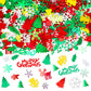 MARFOREVER Christmas Day Confetti Glitter Table Decorations Party Scatter Confetti, Red Green White Party Decorations Table Conf