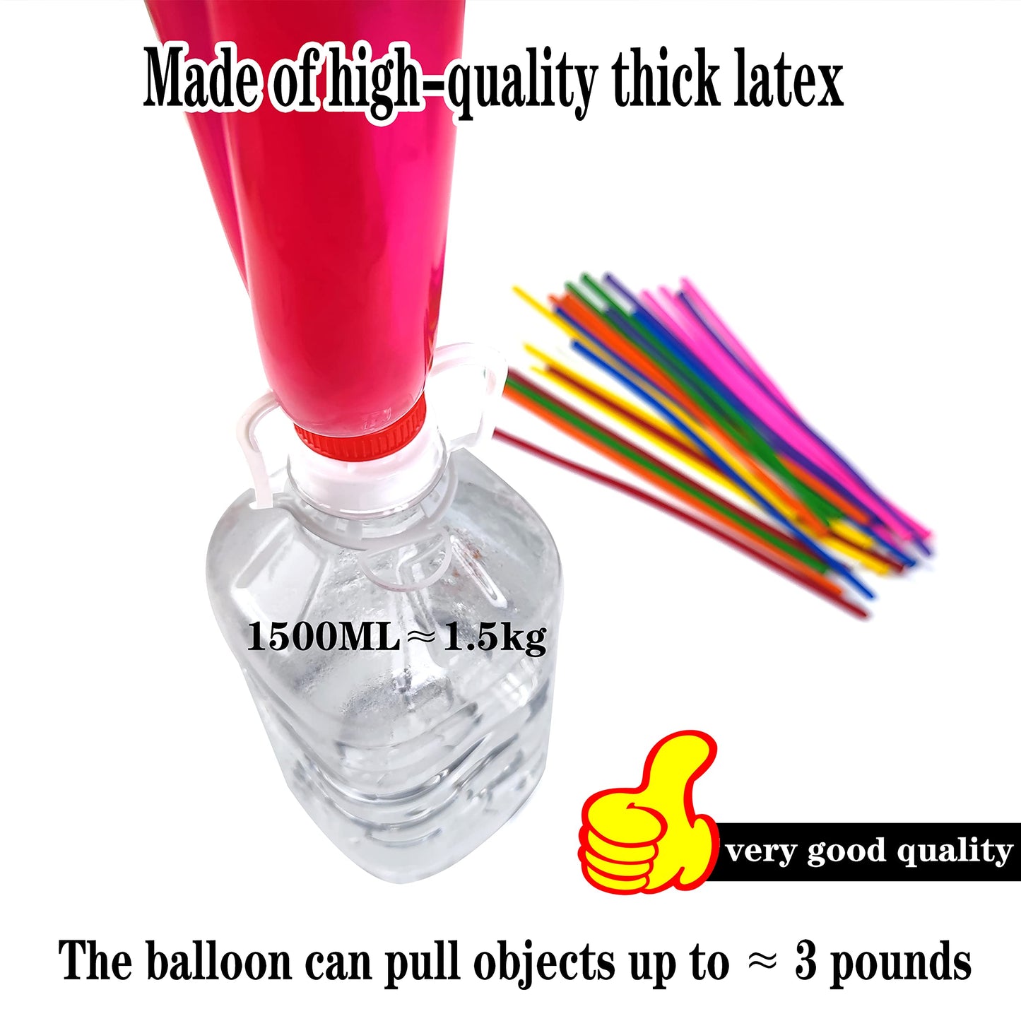 260 Balloons For Twisting Balloon Animal,Long Skinny Latexballoons For Modelling,Magic Balloon Animal Kit For Weddings Birthdays