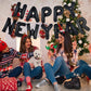 Pigetale Black Happy New Year Balloons, 16 Inch Happy New Years Letter Balloons, Happy New Year Banner For 2024 Happy New Year E