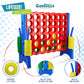 Giantville Giant 4 In A Row Connect Game + Storage Carry Bag - 4' Wide X 3.5' Tall - Oversized Jumbo Sized Entertainment For Outdoor/Indoor Play For Kids & Adults - Durable Waterproof - 2024 Version