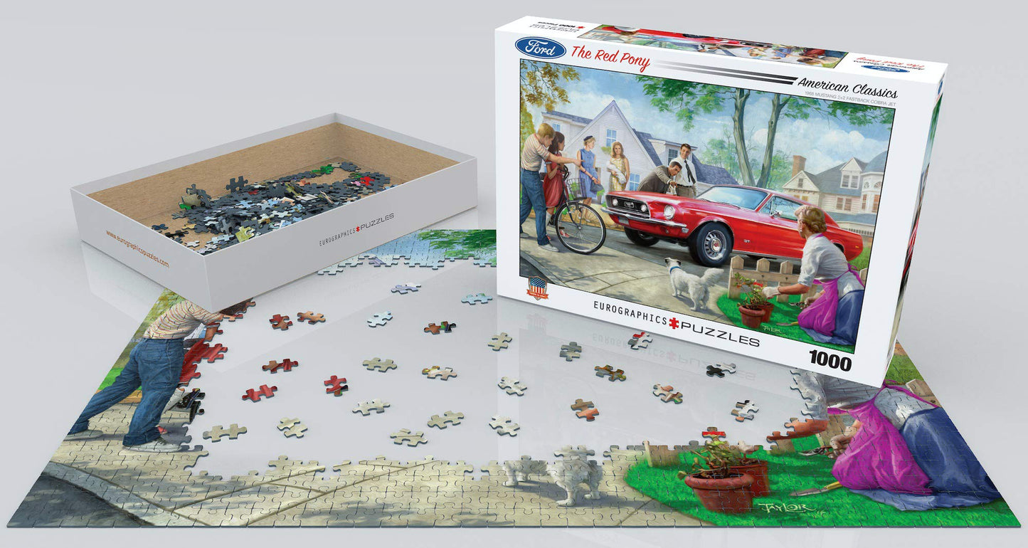 Eurographics The Red Pony By Nestor Taylor 1000-Piece Puzzle , White