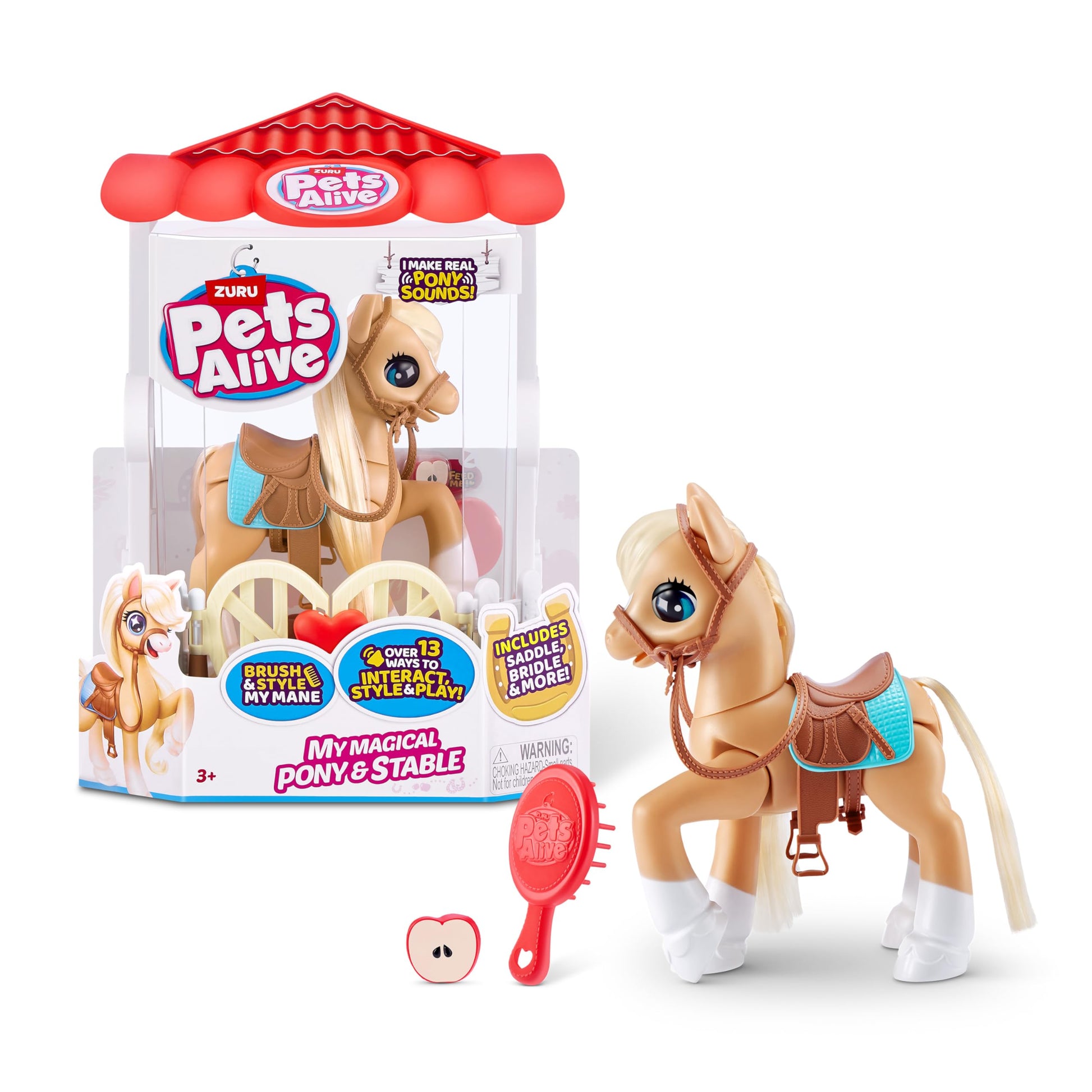 Pets Alive My Magical Pony And Stable Battery Powered Interactive Robotic Toy Playset By Zuru
