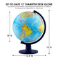 Waypoint Geographic Scout Globe, 12” Interactive Globe For Kids And Adults, World Globe With Stand, Decorative Learning Resources For Classroom Or Office Desk Decor, Blue