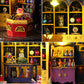 Plustopoy DIY Miniature House Kit - Magic Tiny House Model Kit with Open-able Door - DIY Wooden Dollhouse Miniature Kit for mature-themeds Teens - Creative Book Nook Magic Model Kits  DIY mature-themed Crafts Kits