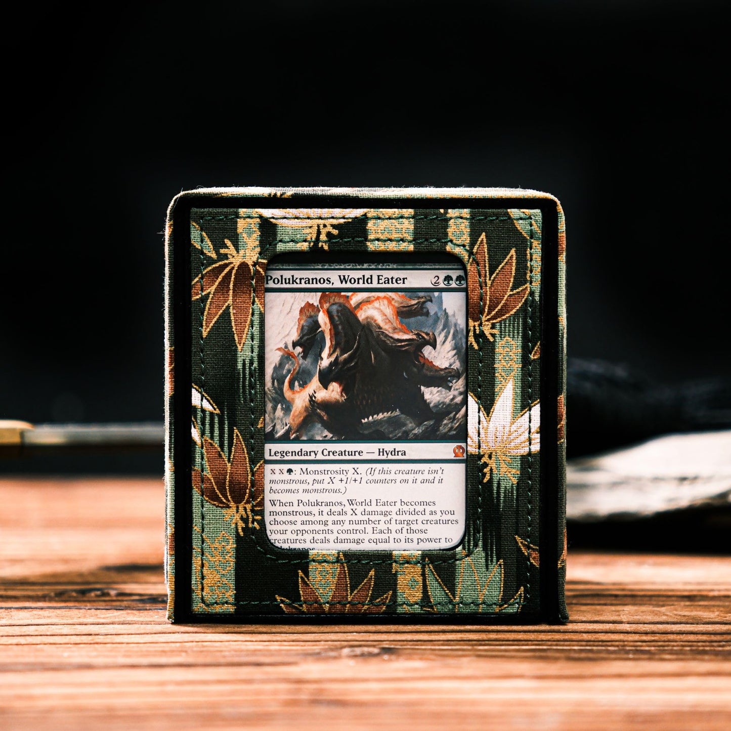 KakapopoTCG The Shogun Deckimono: a Kimono Deck Box for MTG Magic FaB EDH Commander YGO DND Spell Cards FaB PTCG TCG (Koi of Daw