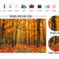 PGSWEER Fall Forest Leaves Glitter Backdrop Golden Maple Thanksgiving Harvest Background Autumn Scenery Baby Shower Photo Studio