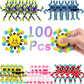 100 Pcs Transformable Fidget Spinner Toys For Kids & Adults,Stress Relief Sensory Toys For Boys & Girls, Fingertip Gyros For Adh