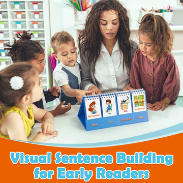 Aizweb Sentence Building for Kids - Large Phonics Reading Games for Preschool & Kindergarten, Speech Therapy & Special Education Supplies
