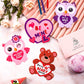 Valentines Day Crafts Kits DIY Valentine Decorations Hanging Ornaments, Lanyards for Kids Family Entertainment Activities, 4 St