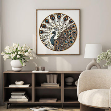 Peacock Wooden Puzzles for mature-themeds  200pcs Wooden Jigsaw Puzzles for mature-themeds  Peacock Unique Shaped Jigsaw Puzzles Creative Gift for Friend Family Game Medium Size 10'' x 10''