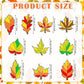 Beeveer Fall Leaf Suncatchers Art Kits - 30 Sets DIY Window Ornaments, 3.74 inches, Multicolor, Model GRE-Beeveer-4587