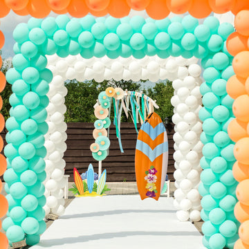 5.5 Ft Inflatable Surf Board Decoration, Pool Luau Parties Toy For Beach Inflatable Surfboard Float For Adults Kids Surfing Hawaiian Luau Beach Summer Party Prop Decoration By 4E'S Novelty