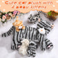 Skylety Nurturing Cat Stuffed Animal With 4 Plush Kittens, Cat Baby Stuffed For Girls And Boys Plushy Mommy Kitty With Baby Kittens For Birthday Party Favors Gifts(Cuddly Style)