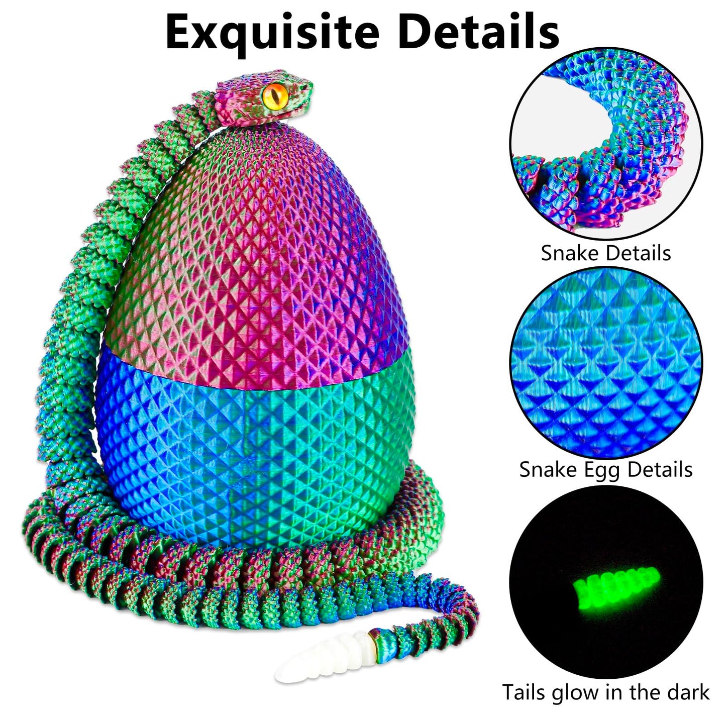 Sumland 3D Printed Snake Eggs With Snake Inside