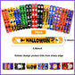 Garma 48Pcs Halloween Slap Bracelets Rubber Wristbands For Halloween Party Favors, Kids Girls Boys Toddlers Halloween Gifts